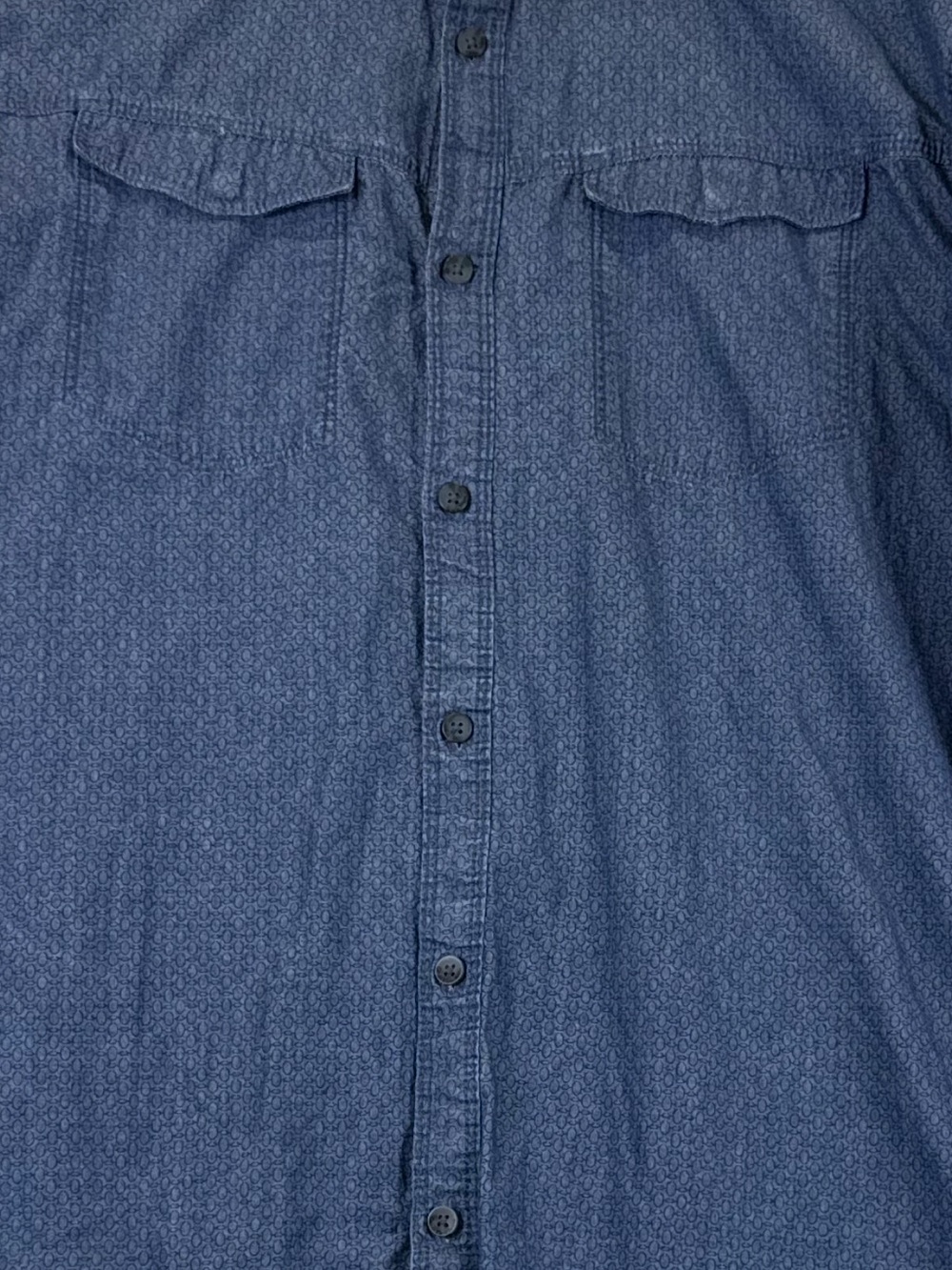 Calvin Klein Jeans Indigo Textured Button-Down Shirt